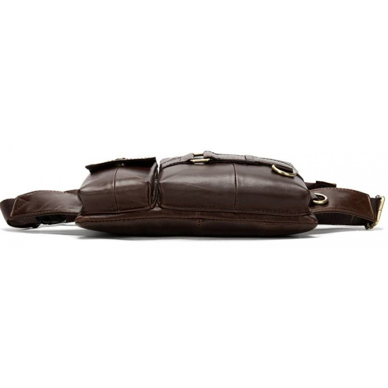 Поясна cумка чоловіча Vintage Коричнева