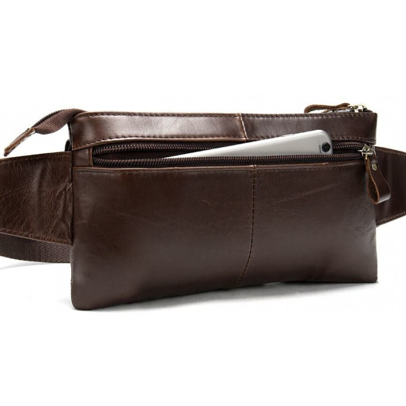 Поясна cумка чоловіча Vintage Коричнева