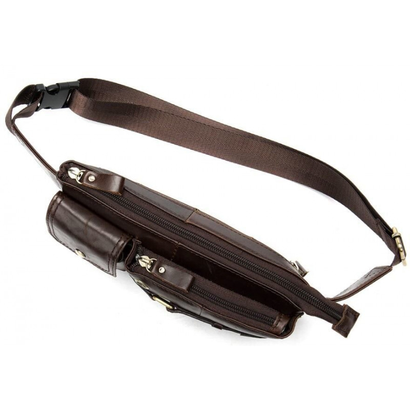 Поясна cумка чоловіча Vintage Коричнева