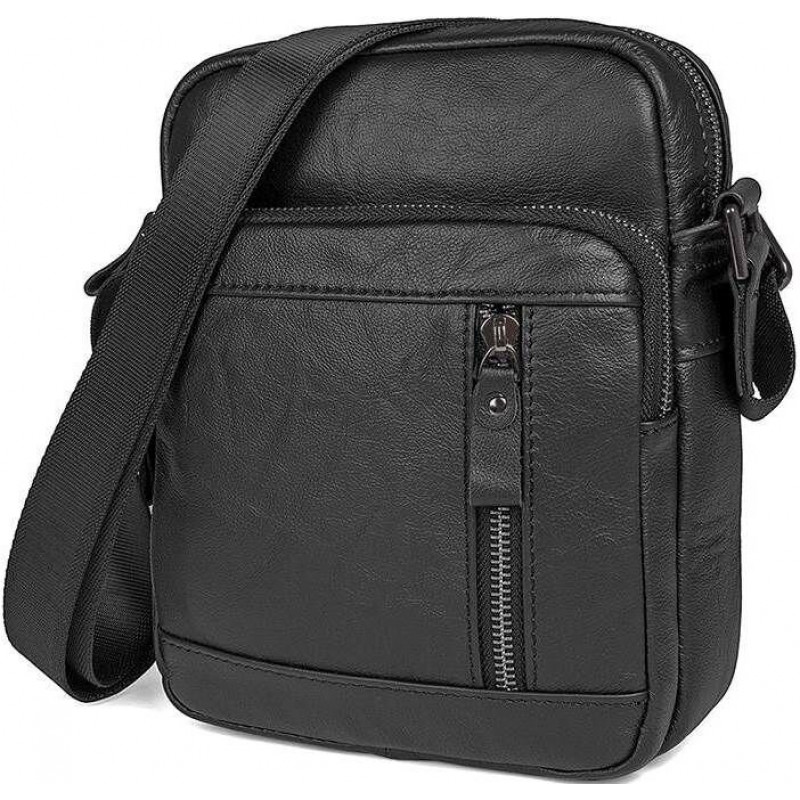 Сумка Vintage из натуральной кожи Черная