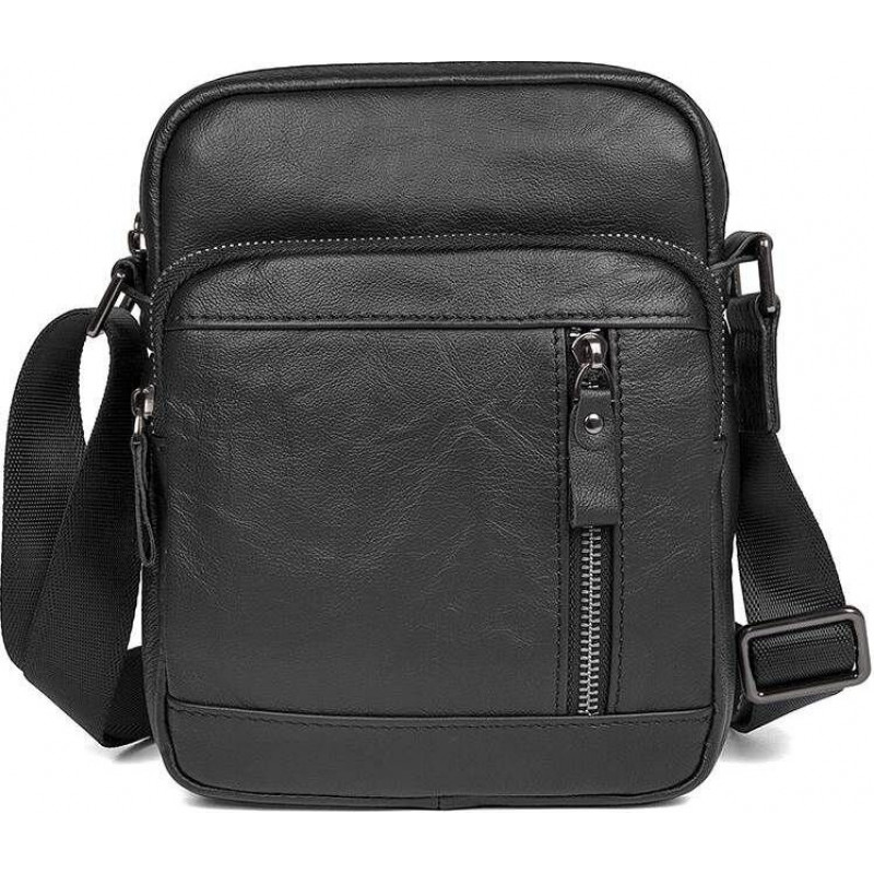 Сумка Vintage из натуральной кожи Черная