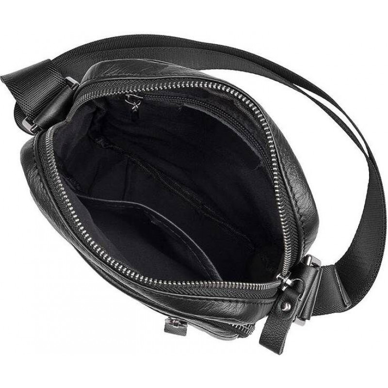 Сумка Vintage из натуральной кожи Черная