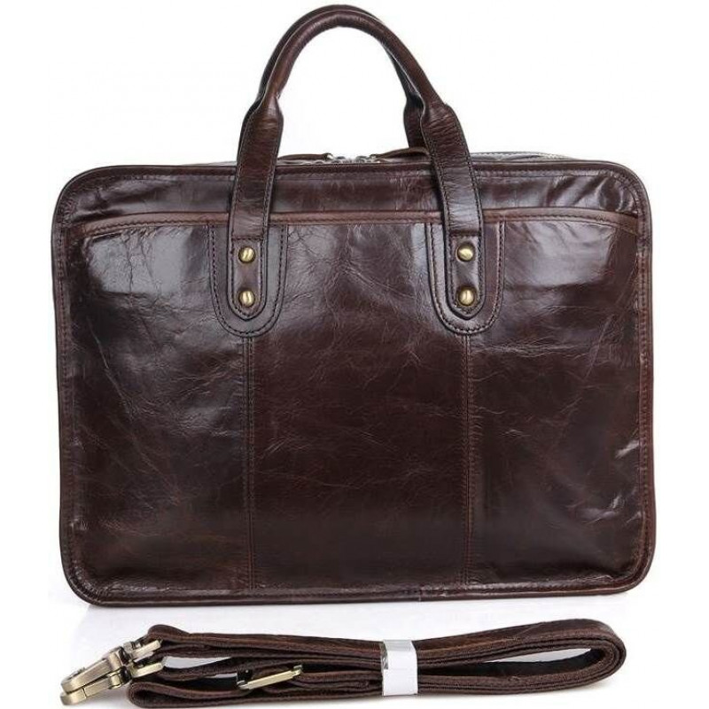 Сумка Vintage из натуральной кожи Коричневая