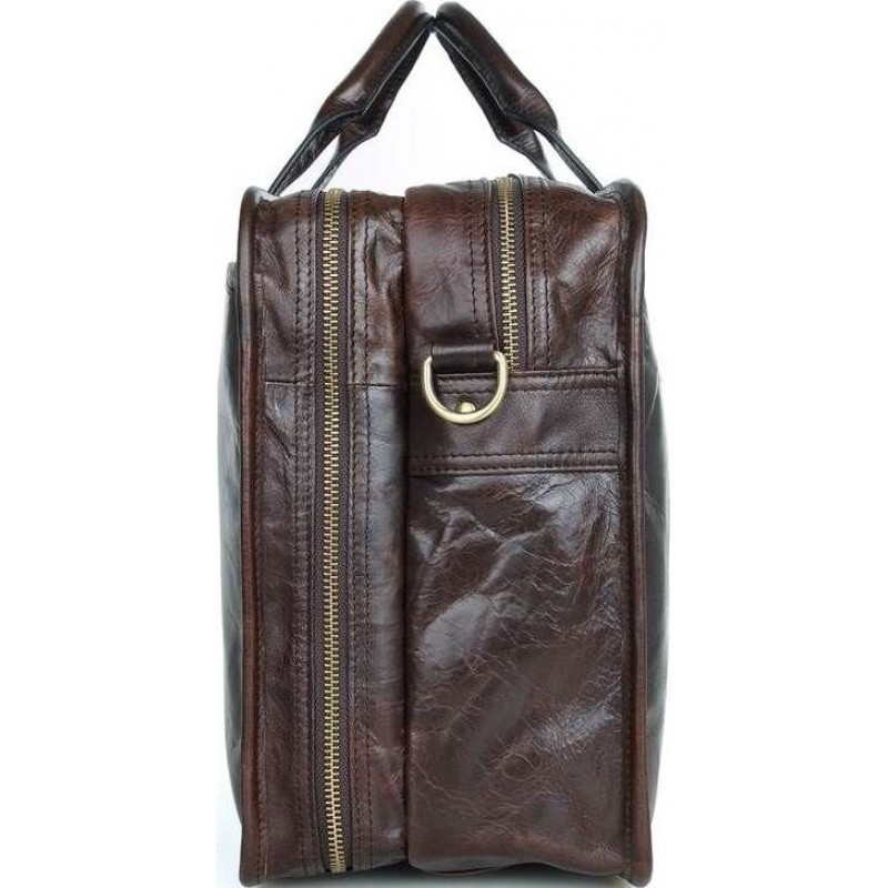 Сумка Vintage из натуральной кожи Коричневая