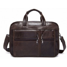 Сумка для ноутбуку з натуральної шкіри Vintage Коричнева