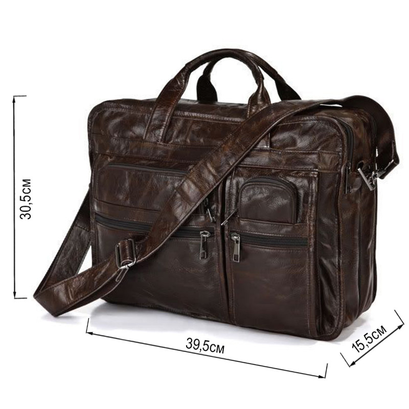 Сумка чоловіча Vintage Коричнева