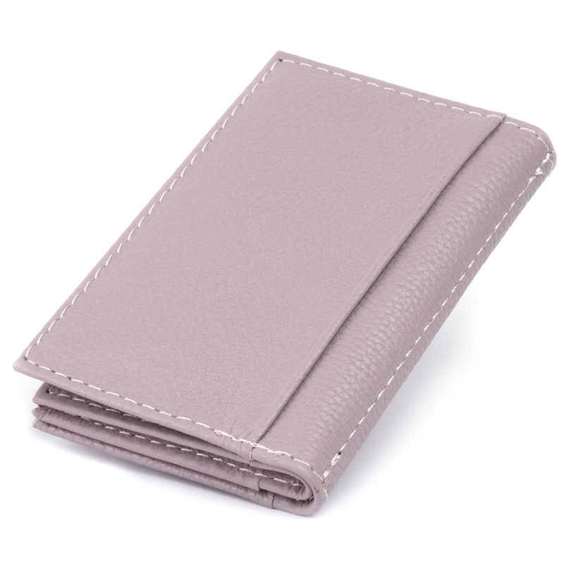 Визитница-книжка ST Leather Лиловая