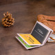 Визитница-книжка ST Leather Лиловая