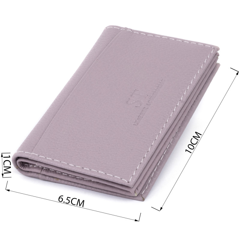 Визитница-книжка ST Leather Лиловая