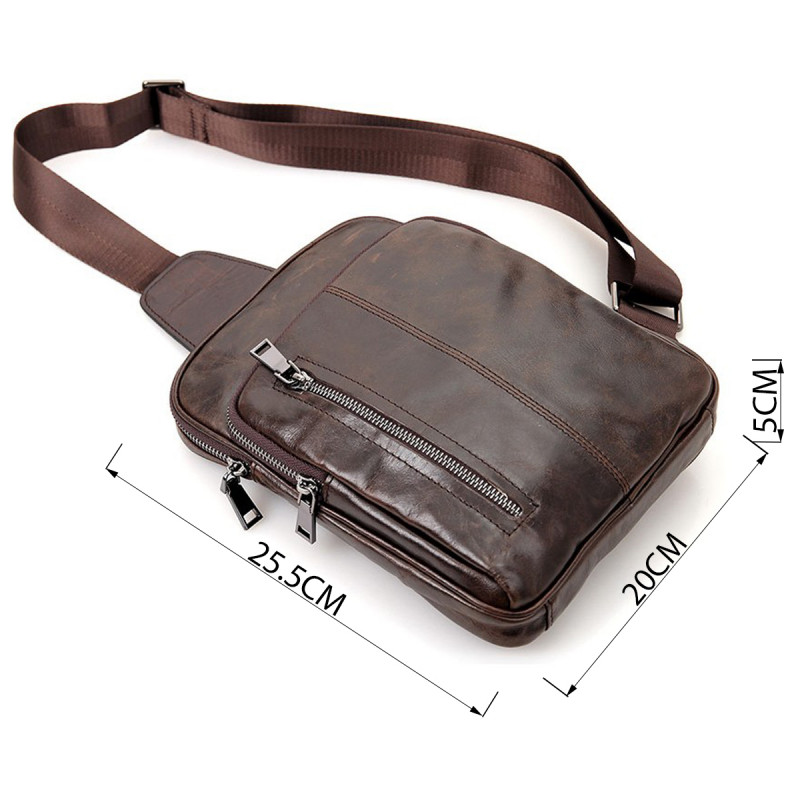 Сумка чоловіча Vintage Коричнева