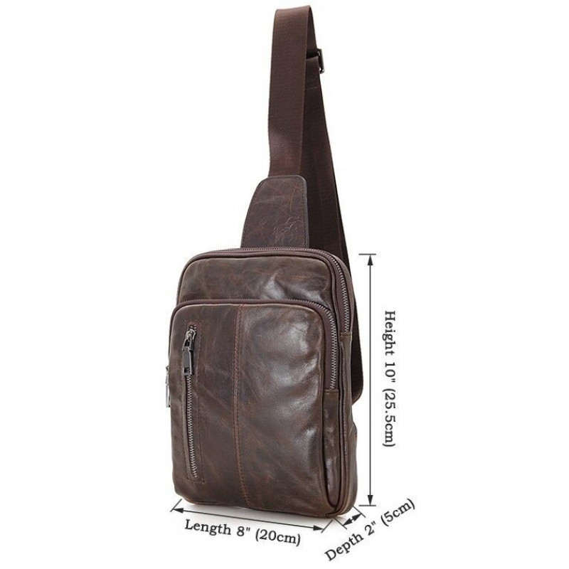 Сумка чоловіча Vintage Коричнева