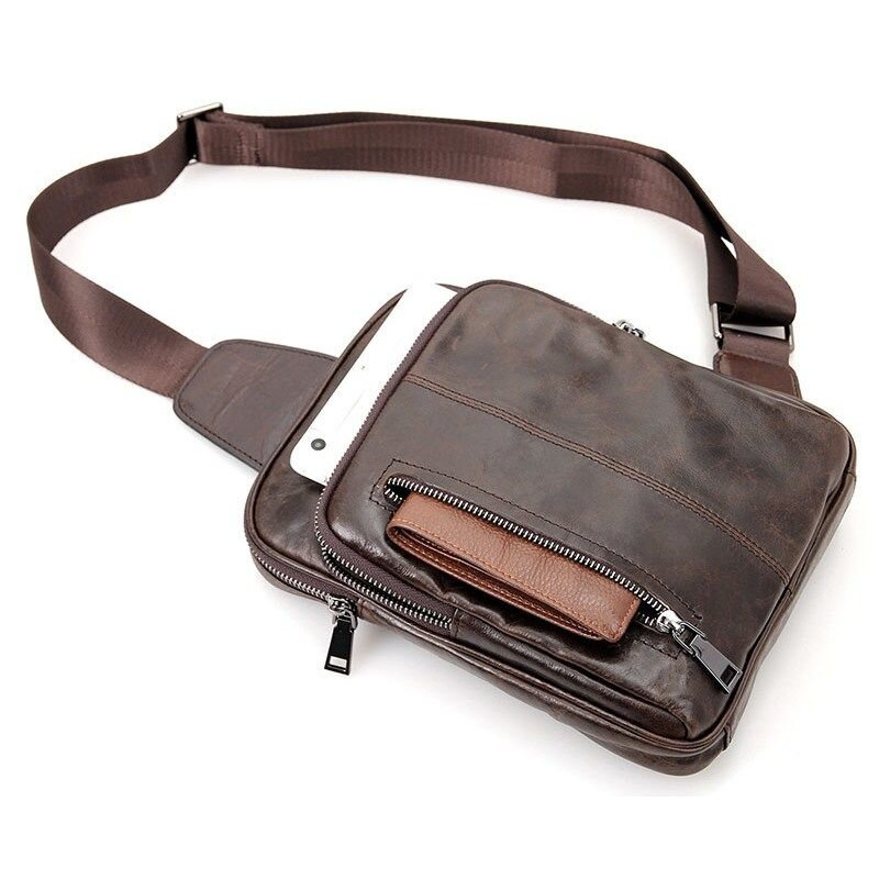 Сумка чоловіча Vintage Коричнева