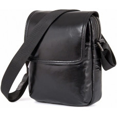 Сумка чоловіча Vintage шкіряна Чорна