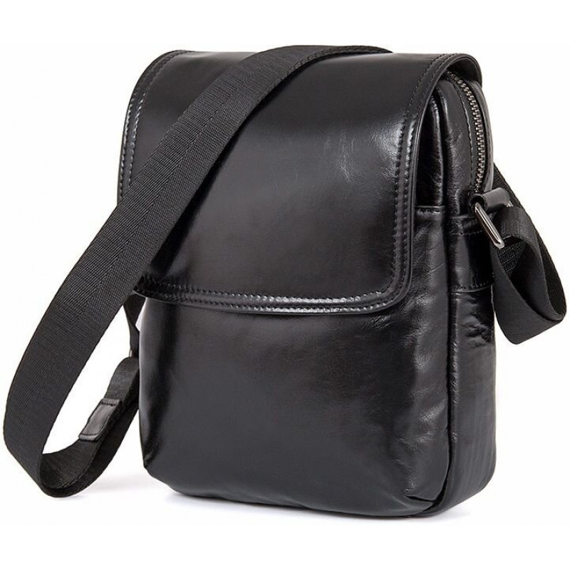 Сумка мужская Vintage кожаная Черная