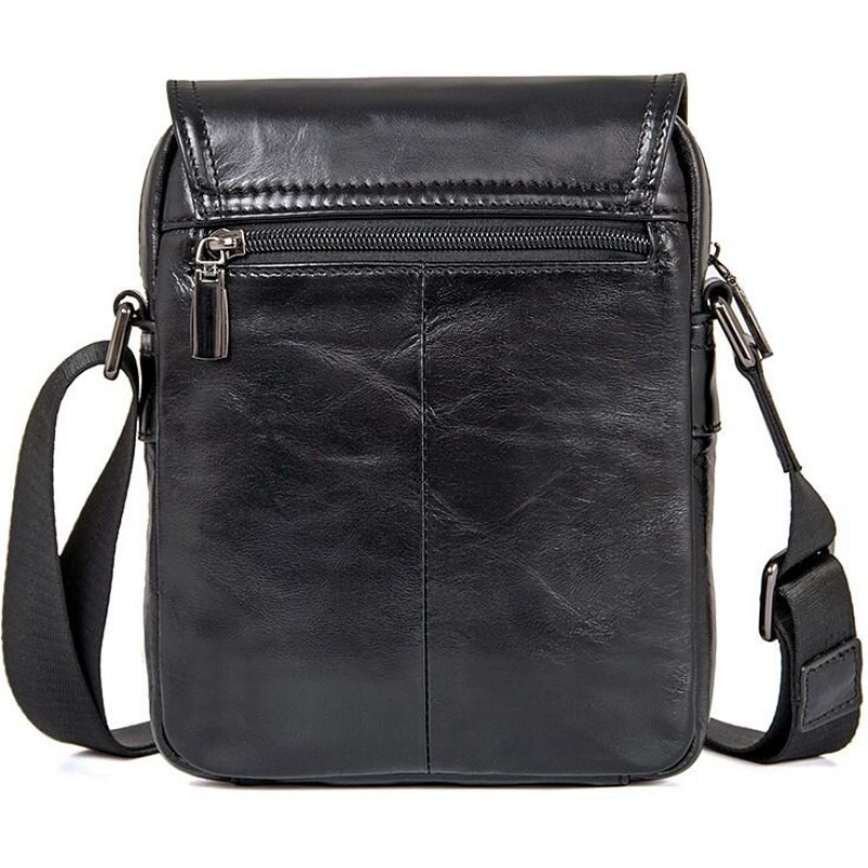 Сумка мужская Vintage кожаная Черная