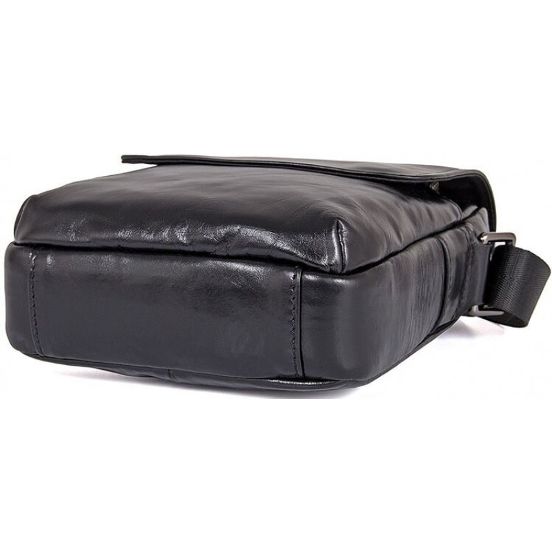 Сумка мужская Vintage кожаная Черная