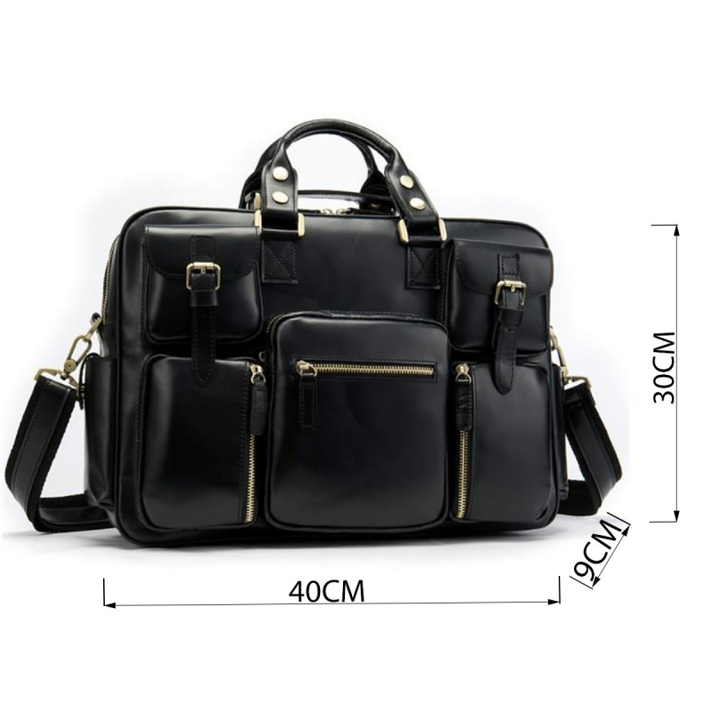 Сумка чоловіча Vintage Чорна