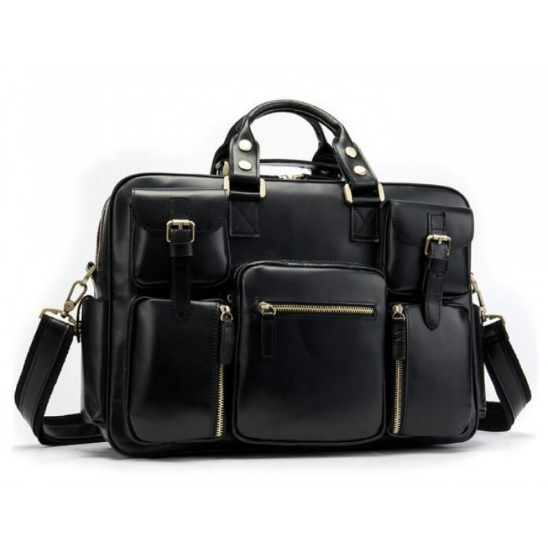 Сумка чоловіча Vintage Чорна