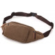 Сумка поясная текстильная Vintage Коричневая