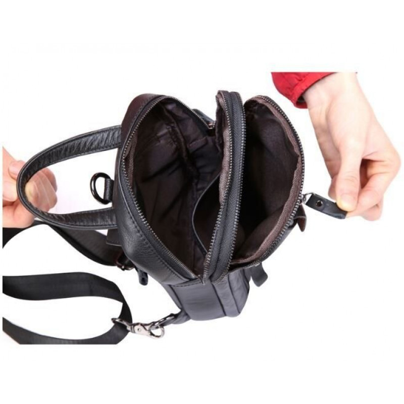 Сумка через плечо мужская Vintage Черная