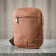 Мужская кожаная сумка SHVIGEL Рыжая