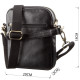 Чоловіча шкіряна сумка через плече та в руку для документів і міста SHVIGEL Чорна