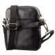 Чоловіча шкіряна сумка з двома знімними ручками SHVIGEL Чорна