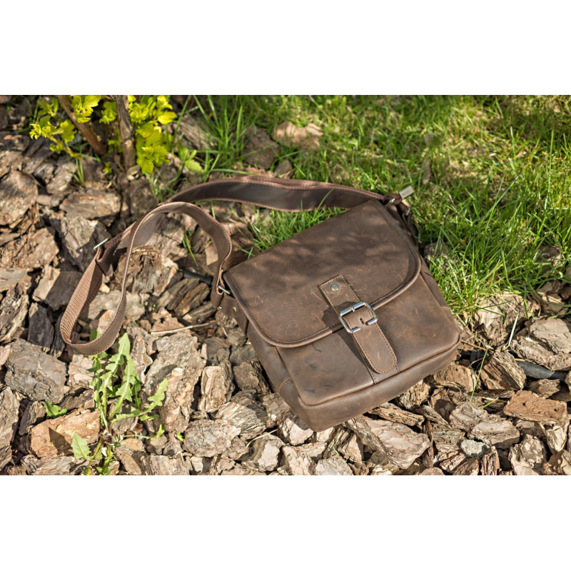 Сумка SHVIGEL з вінтажній шкіри Коричнева