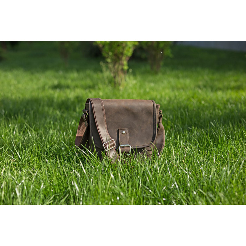 Сумка SHVIGEL з вінтажній шкіри Коричнева