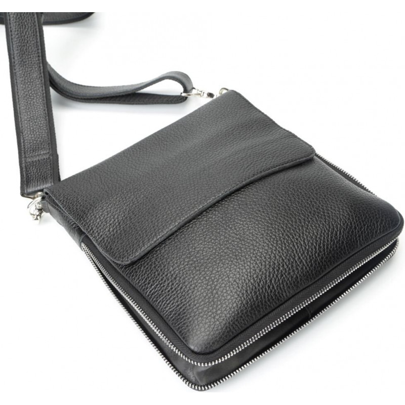 Сумка SHVIGEL из натуральной кожи Черная