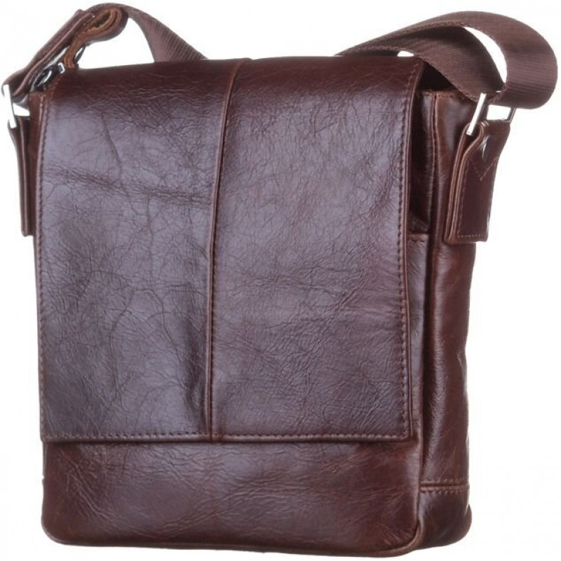 Сумка SHVIGEL кожаная Коричневая