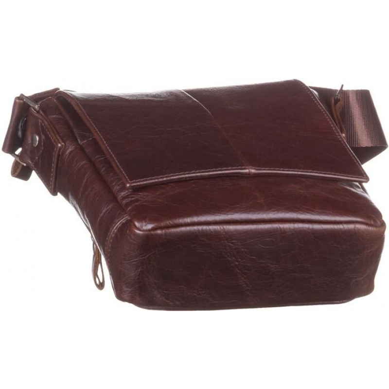 Сумка SHVIGEL кожаная Коричневая