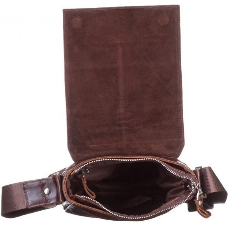 Сумка SHVIGEL кожаная Коричневая