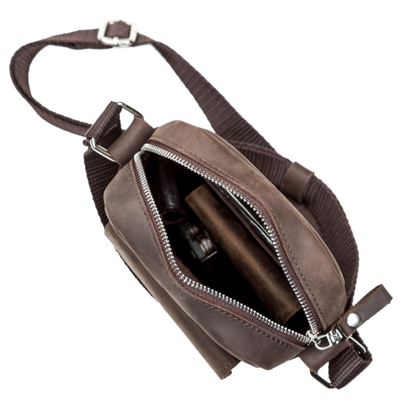 Сумка SHVIGEL з вінтажній шкіри Коричнева