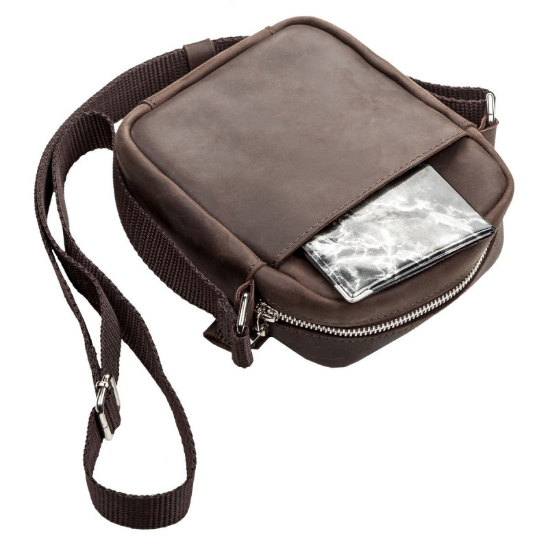 Сумка SHVIGEL з вінтажній шкіри Коричнева