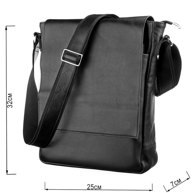 Сумка SHVIGEL кожаная Черная