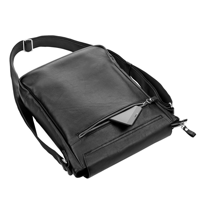 Сумка SHVIGEL кожаная Черная