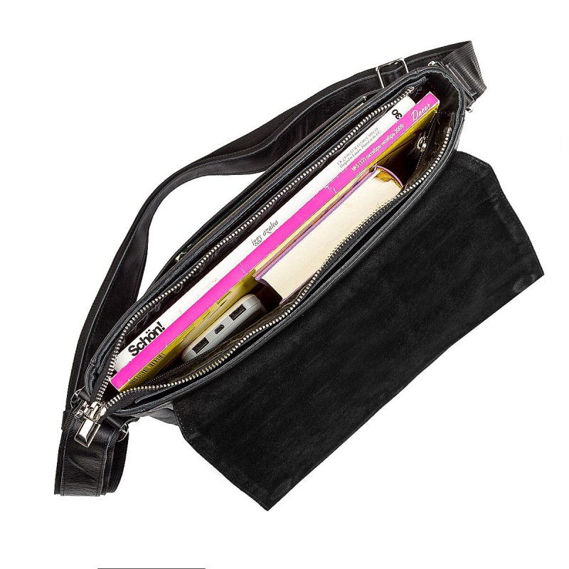 Сумка SHVIGEL кожаная Черная