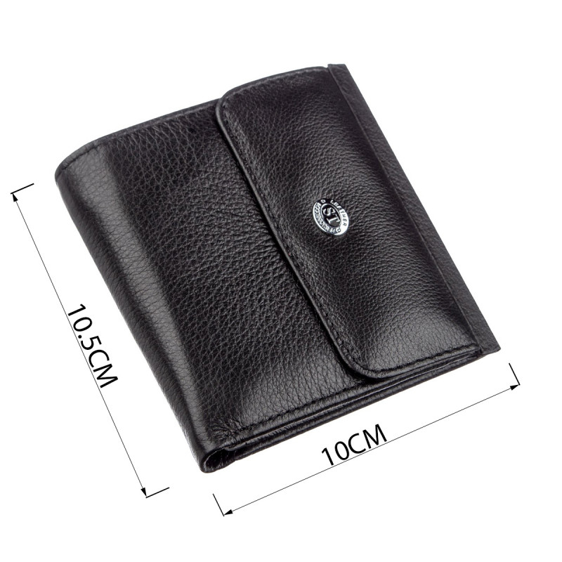 Женский бумажник с монетницей ST Leather Черный