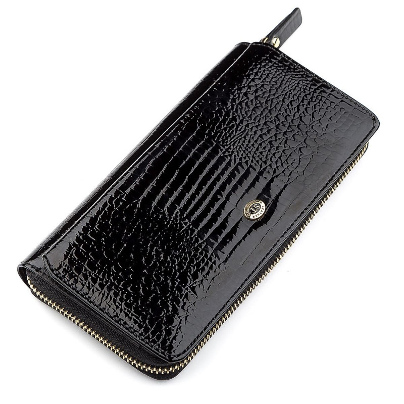 Гаманець жіночий ST Leather (SA) натуральна шкіра Чорний