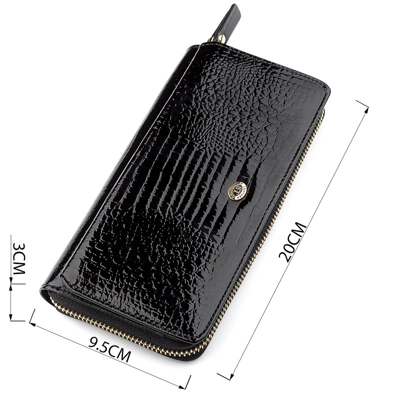 Гаманець жіночий ST Leather (SA) натуральна шкіра Чорний
