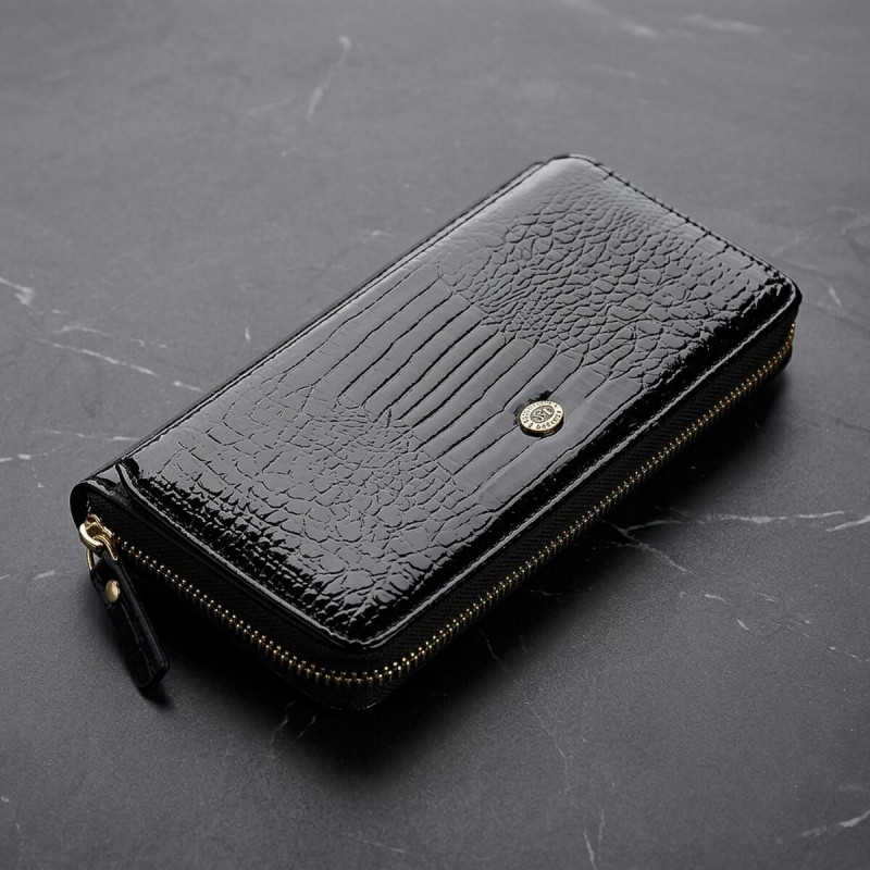 Гаманець жіночий ST Leather (SA) натуральна шкіра Чорний