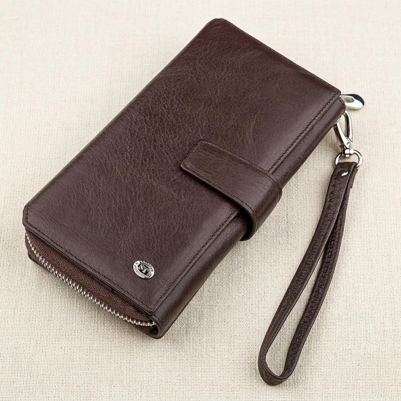 Гаманець жіночий ST Leather (SТ) з натуральної шкіри Коричневий