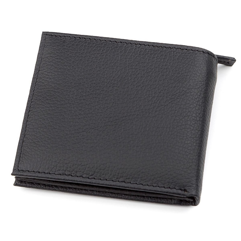 Мужской кошелек ST Leather (ST) натуральная кожа Черный