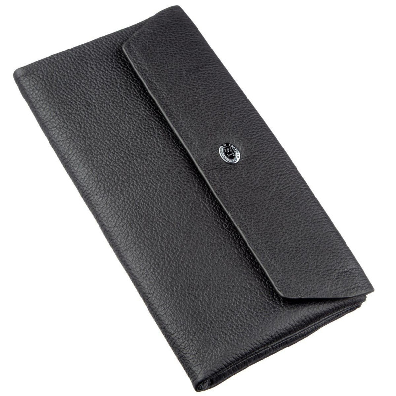 Незаурядный женский клатч ST Leather Черный