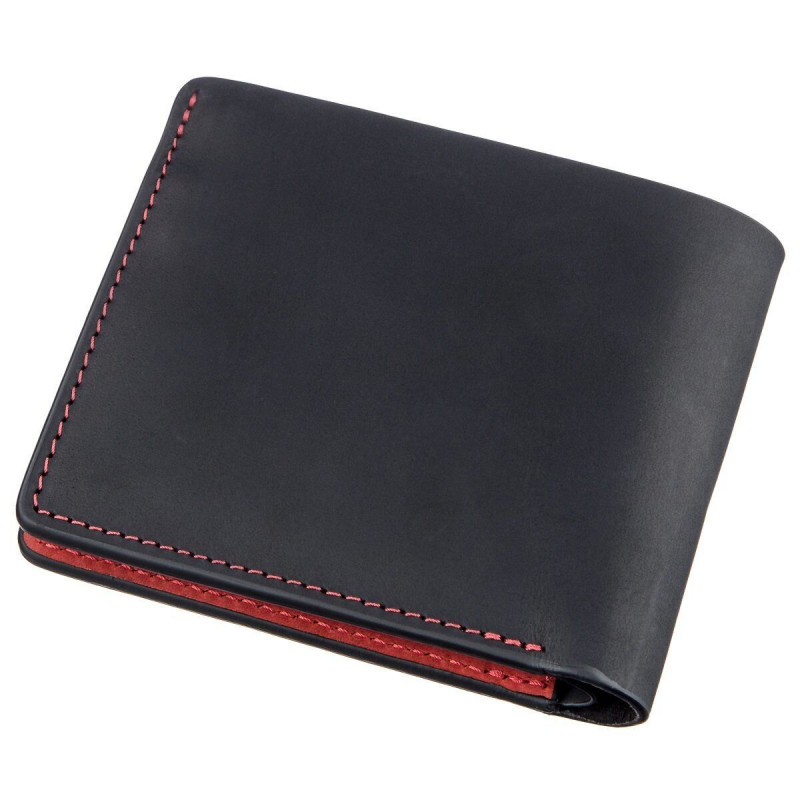 Оригинальное портмоне комби унисекс на магните GRANDE PELLE Черное