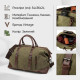 Дорожня сумка текстильна велика Vintage Зелена