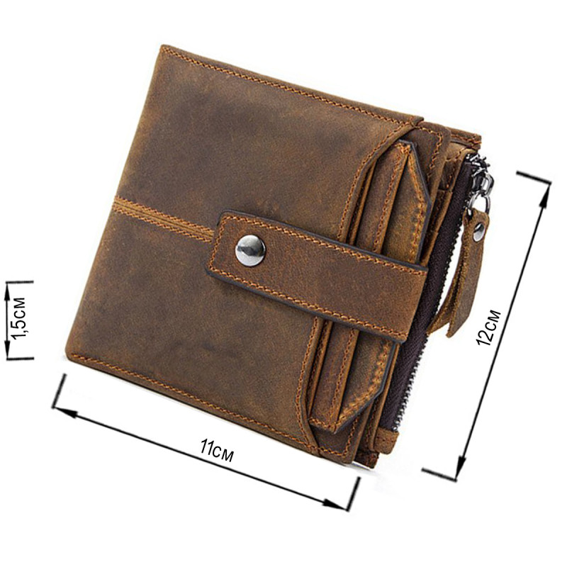 Кошелек с потертостями Vintage Коричневый