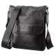 Чоловіча шкіряна сумка месенджер для документів та міста SHVIGEL Чорна