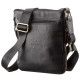 Чоловіча шкіряна сумка месенджер для документів та міста SHVIGEL Чорна
